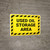 Used Oil Storage Area with Hazard Border Landscape - Wall Sign