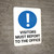 Visitors Must Report To The Office with Icon Portrait - Wall Sign