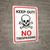 Keep Out No Trespassing with Icon Portrait - Wall Sign