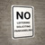 No Loitering Soliciting Panhandling Portrait - Wall Sign