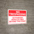 No Trespassing Authorized Vehicles Only Beyond This Point Landscape - Wall Sign