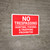 No Trespassing Hunting Fishing Trapping Prohibited Red Landscape - Wall Sign