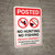 Posted No Hunting No Fishing Private Property with Icons Portrait - Wall Sign
