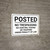 Posted No Trespassing No Hunting Fishing Or Trapping Landscape - Wall Sign