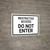 Restricted Access Do Not Enter Sign Landscape - Wall Sign