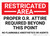 Restricted Area Proper OR Attire Required Landscape - Wall Sign