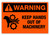 Warning - Keep Hands Out Label