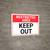 Restricted Area: Keep Out Landscape - Wall Sign