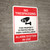No Trespassing: This Property Is Protected By Video Surveillance Alarm In Use Video Camera Icon Portrait - Wall Sign