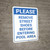 Please: Remove Street Shoes Before Entering Pool Area Portrait - Wall Sign