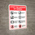 Stop The Spread Of Germs: Eight Rules with Icons Portrait - Wall Sign