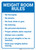 Weight Room Rules: Nine Item Bulleted Rule List Portrait - Wall Sign