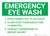 Emergency Eye Wash Instructions Landscape - Wall Sign