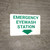 Emergency Eyewash Station With Arrow Landscape - Wall Sign