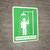 Emergency Shower with Icon Green Portrait - Wall Sign