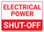 Electrical Power Shut Off Landscape - Wall Sign