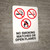 No Smoking Matches Or Open Flames with Icons Portrait - Wall Sign