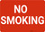 No Smoking Red Landscape - Wall Sign
