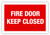 Fire Door Label