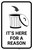 Its Here For Reason with Garbage Icon Portrait - Wall Sign