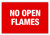 No Open Flames Label