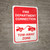 Fire Department Connection Tow Away Zone with Icon Portrait - Wall Sign