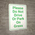Please Do Not Drive Or Park On Grass Portrait - Wall Sign