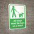 All Dogs Must Be Kept On A Leash with Icon Portrait - Wall Sign