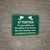 Attention This Farm Employs Video Surveillance with Icons Landscape - Wall Sign