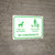 Be Considerate Leash Your Dog And Pick Up After Pet with Icons Landscape - Wall Sign
