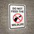 Do Not Feed The Wildlife with Icon Portrait - Wall Sign