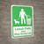 Leash Pets And Obey Scoop Law with Icon Portrait - Wall Sign