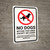 No Dogs Within This Area with Icon Portrait - Wall Sign