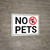No Pets with Icon Landscape - Wall Sign