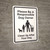 Please Be A Responsible Dog Owner with Icon Portrait - Wall Sign