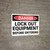 Danger: Lock Out Equipment Before Entering Landscape - Wall Sign