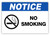 Notice - No Smoking Label