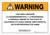 Warning: Prop 65 2,2-Bis(Bromomethyl)-1,3-Propanediol - Wall Sign