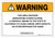 Warning: Prop 65 Amiodarone hydrochloride - Wall Sign