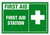 First Aid Station Label