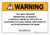 Warning: Prop 65 Bromoxynil octanoate - Wall Sign
