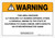 Warning: Prop 65 3,3 Dichloro-4,4'-Diaminodiphenyl Ether - Wall Sign
