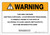 Warning: Prop 65 Dantron (Chrysazin 1,8-Dihydroxyanthraquinone) - Wall Sign