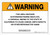 Warning: Prop 65 Dihydroergotamine Mesylate - Wall Sign