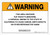 Warning: Prop 65 N,N'-Diacetylbenzidine - Wall Sign