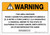 Warning: Prop 65 Trans-2-[(Dimethylamino)Methylimino]-5-[2-(5-Nitro-2-Furyl)Vinyl]-1,3,4-Oxadiazole - Wall Sign