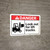 Danger: Look Out For Lift Trucks with Icon ANSI - Wall Sign