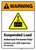 Warning: Suspended Load Authorized Personnel with Icon ANSI - Wall Sign