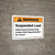 Warning: Suspended Load Authorized Personnel Landscape - Wall Sign