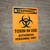 Warning: Toxin In Use Authorized Personnel Only with Icon Portrait - Wall Sign